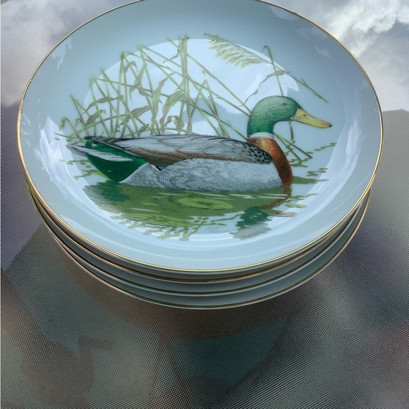 Vintage Ned Smith Waterfowl 4 Plates set. - Picture 5 of 6